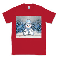Red winter snowman Classic Tee - AdoDesignShop