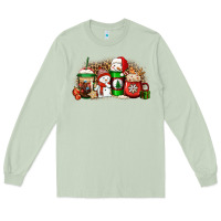 Matcha Christmas snow coffee cups Long Sleeve Tee - Jasminsmagicworld
