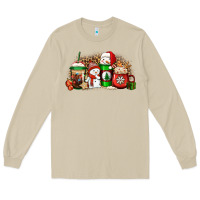 Mushroom Christmas snow coffee cups Long Sleeve Tee - Jasminsmagicworld