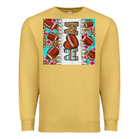 Antique Gold american football mom Premium Sweatshirt - LillyAllenDesigns