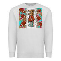 Dove Grey american football mom Premium Sweatshirt - LillyAllenDesigns
