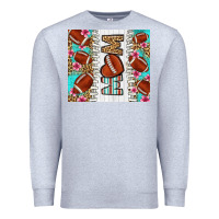 Heather Grey american football mom Premium Sweatshirt - LillyAllenDesigns