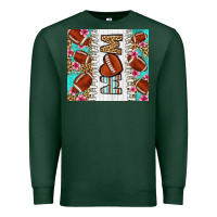 Sports Green american football mom Premium Sweatshirt - LillyAllenDesigns