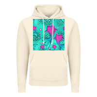 Vintage Artic mermaid tail seamless pattern Vintage Hoodie - HRA Design Shop