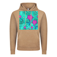 Vintage Coffee mermaid tail seamless pattern Vintage Hoodie - HRA Design Shop