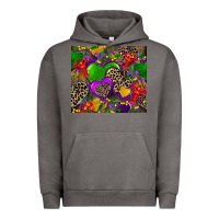 Pigment Tornado mardi gras hearts Urban Hoodie - CowGirlArtShop