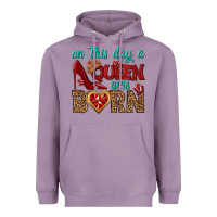 Lavender on this day a queen was born Heavyweight Hoodie - BundleAndBundleShop