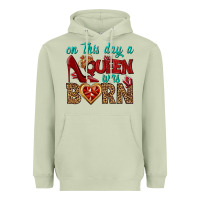 Matcha on this day a queen was born Heavyweight Hoodie - BundleAndBundleShop