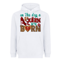 White on this day a queen was born Heavyweight Hoodie - BundleAndBundleShop