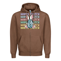 Chestnut happy easter Zipper Hoodie - MaliasSmallBusiness