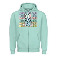 Seafoam happy easter Zipper Hoodie - MaliasSmallBusiness