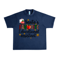 Navy santa's favorite educational assistant Urban Heavy Tee - AdoDesignShop