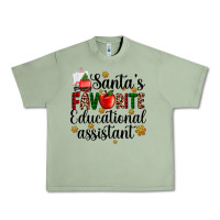 Oil Green santa's favorite educational assistant Urban Heavy Tee - AdoDesignShop