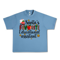 Pebble Blue santa's favorite educational assistant Urban Heavy Tee - AdoDesignShop