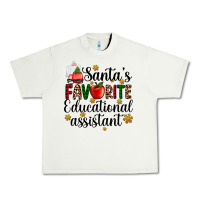 Pistachio santa's favorite educational assistant Urban Heavy Tee - AdoDesignShop