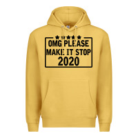 Antique Gold Omg Please Make It Stop 2020 Premium Hoodie - Bettercallsaul