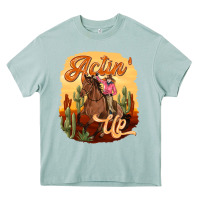 Arona cowgirl actin up Heavy Core Tee - texasbilliewilder