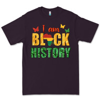 Plum i am black history juneteenth Premium Tee - texasbilliewilder