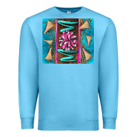 Ocean Blue cheer mom Premium Sweatshirt - LillyAllenDesigns