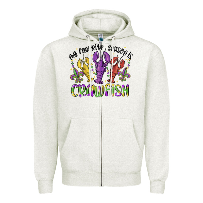 My Favorite Season Is Crawfish Zipper Hoodie by MaliasSmallBusiness | Teevron