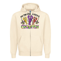 Sandshell my favorite season is crawfish Zipper Hoodie - MaliasSmallBusiness