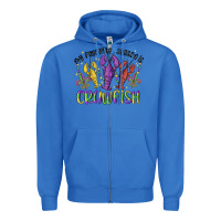 True Royal my favorite season is crawfish Zipper Hoodie - MaliasSmallBusiness