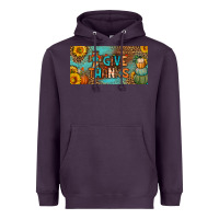 Plum give thanks license plate Heavyweight Hoodie - BundleAndBundleShop