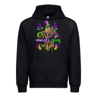 Black mardi gras fleur de lis Urban Hoodie - CowGirlArtShop