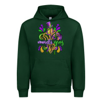 Forest Green mardi gras fleur de lis Urban Hoodie - CowGirlArtShop