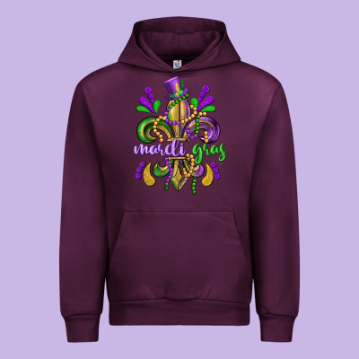 Mardi Gras Fleur De Lis Urban Hoodie Designed By Cowgirlartshop