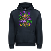 Navy mardi gras fleur de lis Urban Hoodie - CowGirlArtShop