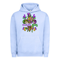 Pigment Grape Ice mardi gras fleur de lis Urban Hoodie - CowGirlArtShop