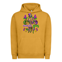 Pigment Peanut Butter mardi gras fleur de lis Urban Hoodie - CowGirlArtShop