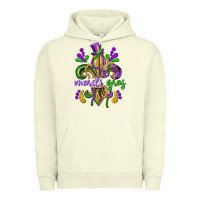 Pigment Pistachio mardi gras fleur de lis Urban Hoodie - CowGirlArtShop