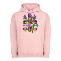 Pigment Salmon mardi gras fleur de lis Urban Hoodie - CowGirlArtShop