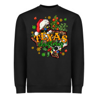 Black texas christmas Heavyweight Sweatshirt - AdoDesignShop