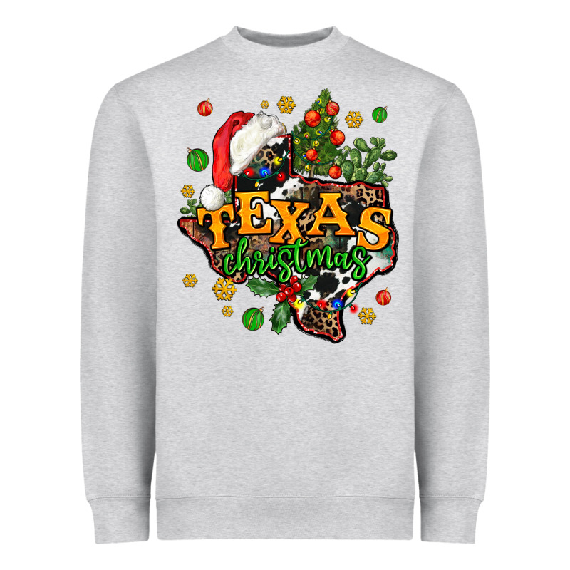 Texas Christmas Heavyweight Sweatshirt by AdoDesignShop | Teevron
