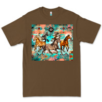 Cacao western running horses Premium Tee - Zillion Design Studio