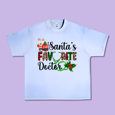 Santa's Favorite Doctor Urban Heavy Tee Designed By Adodesignshop