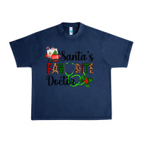 Navy santa's favorite doctor Urban Heavy Tee - AdoDesignShop