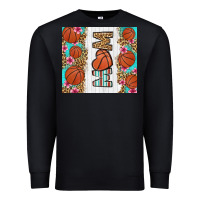 Black basketball mom Premium Sweatshirt - LillyAllenDesigns