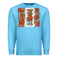 Ocean Blue basketball mom Premium Sweatshirt - LillyAllenDesigns