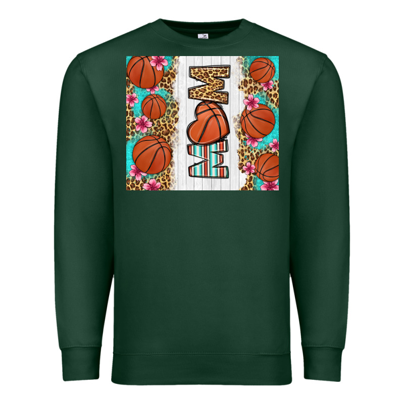 Basketball Mom Premium Sweatshirt by LillyAllenDesigns | Teevron
