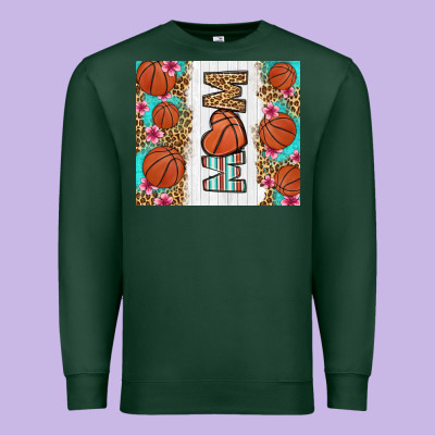 Basketball Mom Premium Sweatshirt Designed By Lillyallendesigns