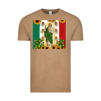 Vintage Coffee San Judas with Mexican Flag Vintage Tee - JahusDesignShop