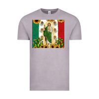Vintage Zinc San Judas with Mexican Flag Vintage Tee - JahusDesignShop