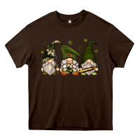Chocolate Brown army gnomes Heavy Core Tee - Zillion Design Studio