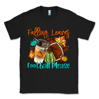Black Falling Leaves Football Please Classic Tee - LillyAllenDesigns