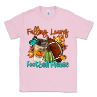 Bubblegum Pink Falling Leaves Football Please Classic Tee - LillyAllenDesigns