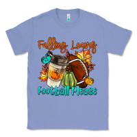 Colony Blue Falling Leaves Football Please Classic Tee - LillyAllenDesigns